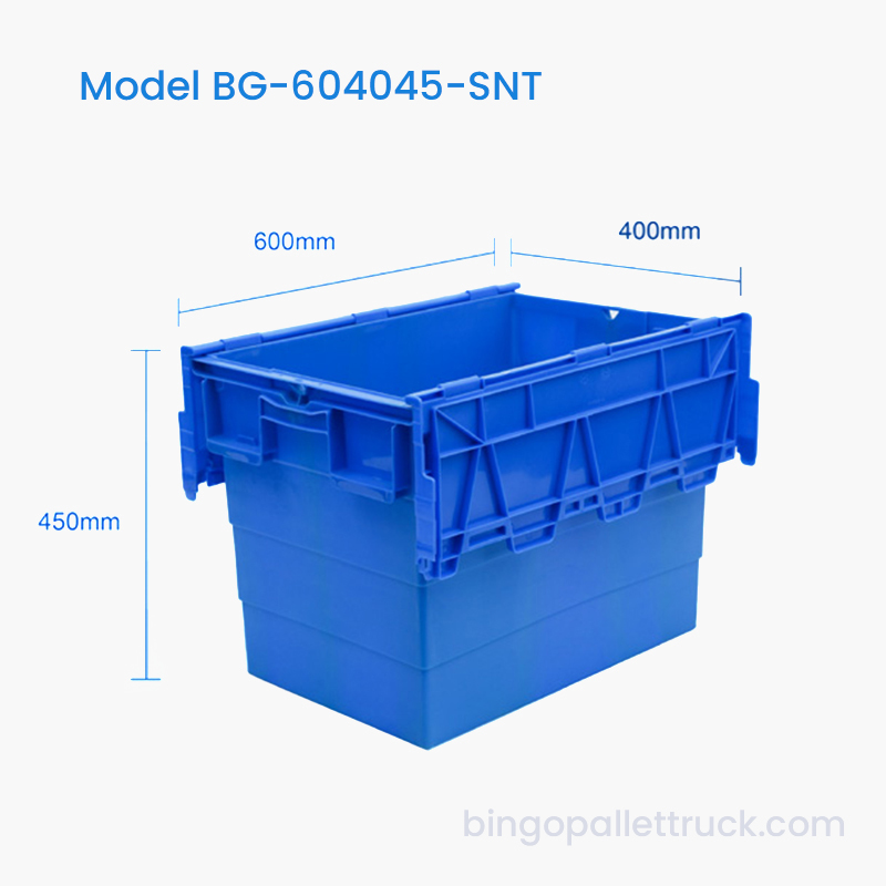 Boîte fourre-tout en plastique robuste Stack and Nest de 86 L