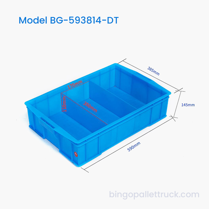 Boîte fourre-tout en plastique divisible à 3 compartiments pour le stockage de composants industriels