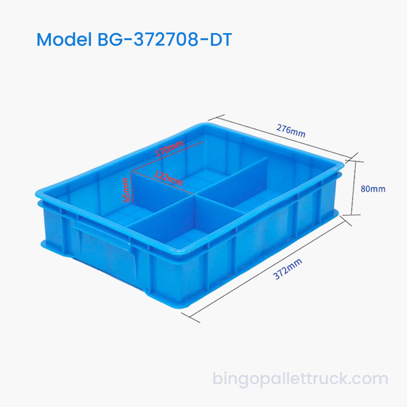 Boîte fourre-tout en plastique divisible à 4 compartiments pour petites pièces d'usine