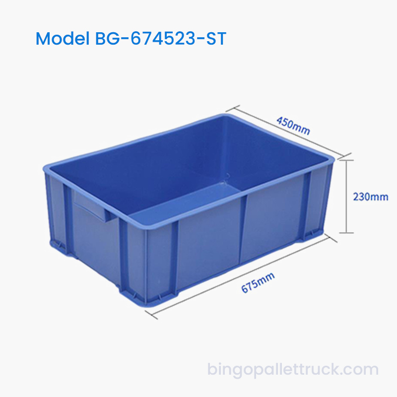 Boîte fourre-tout en plastique empilable de 58 L pour le stockage et le transport des aliments