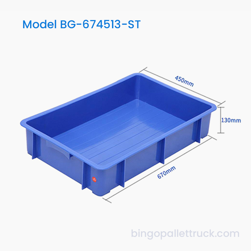 Poubelle en plastique HDPE empilable de 30 L pour petits produits de magasin