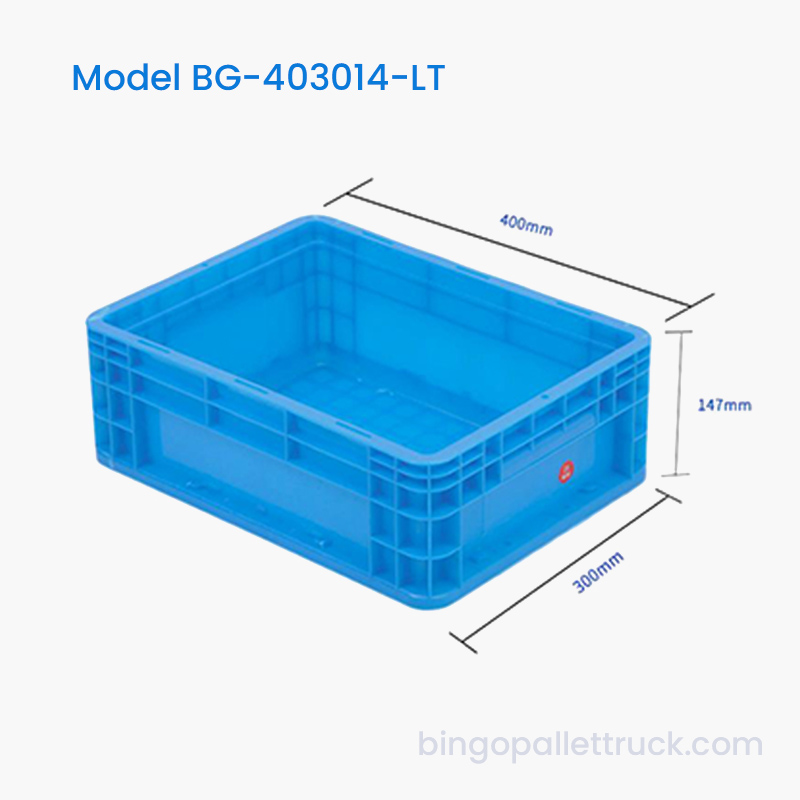 Boîte fourre-tout en plastique logistique 14L pour le stockage en entrepôt