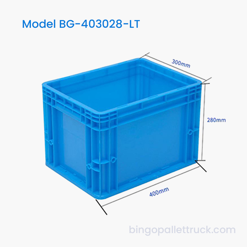 Bac de stockage logistique de boîte fourre-tout en plastique logistique 27L