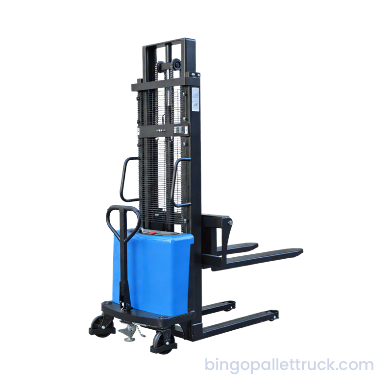 Empileur semi-électrique robuste de 2000 kg pour l'empilage industriel
